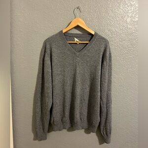 Mills Supply • Wool Blend V Neck Long Sleeve Sweater